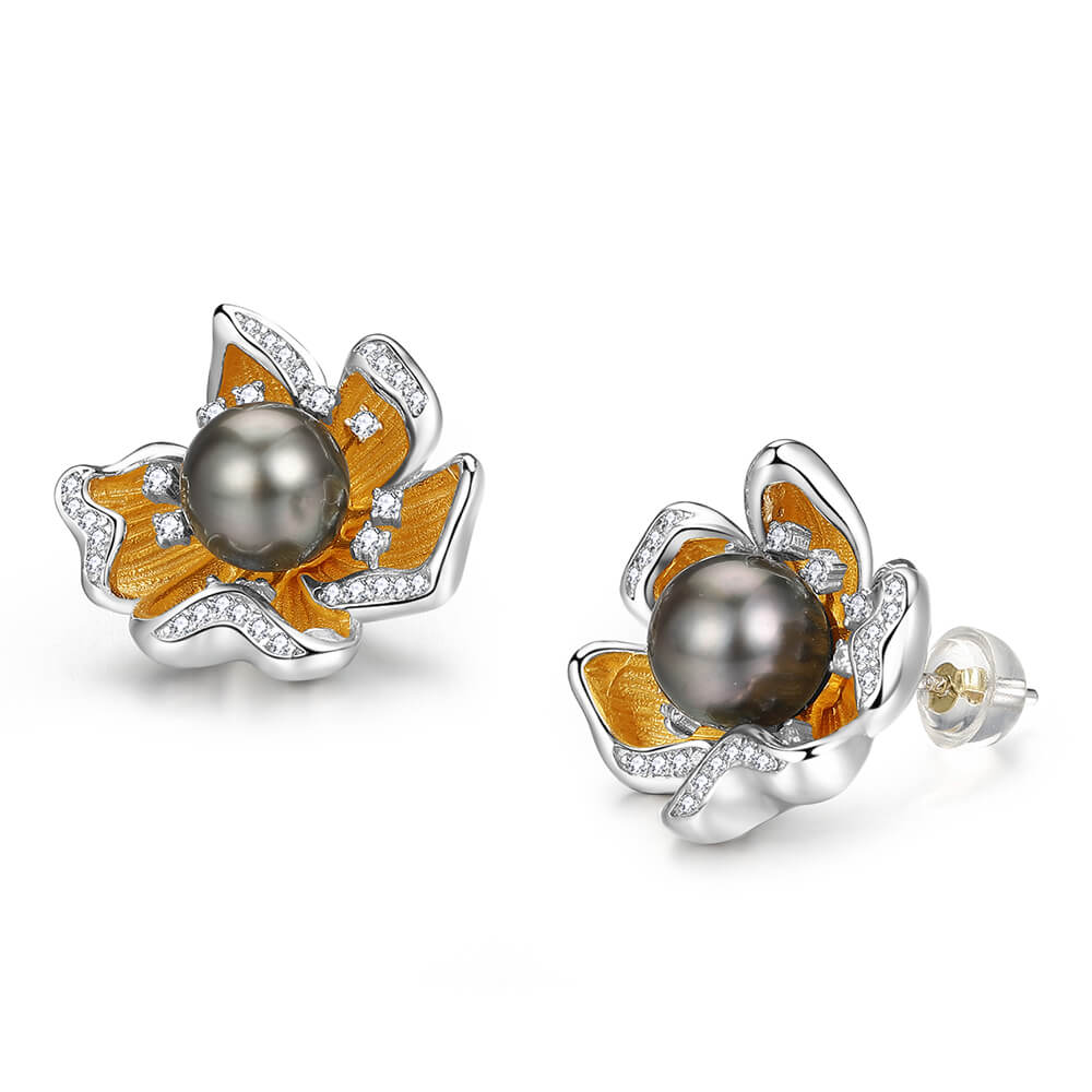 Black Pearl Earrings 1