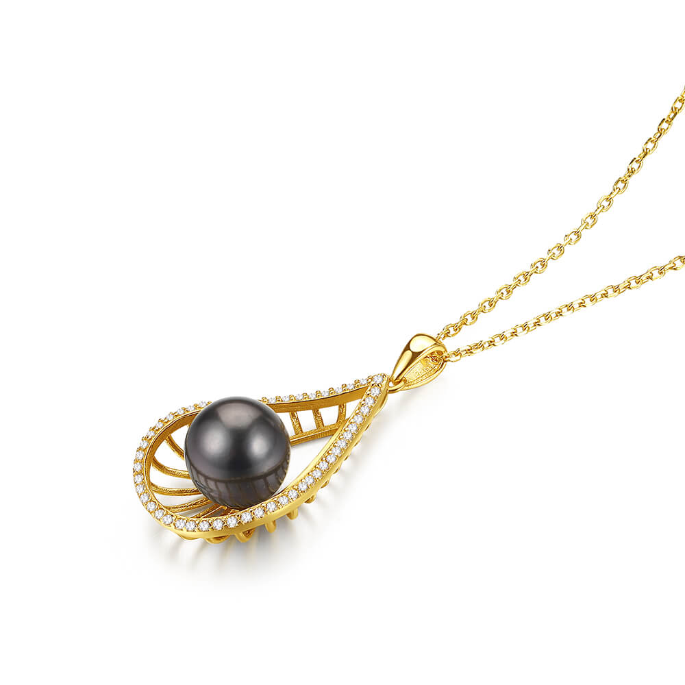 Black Pearl Necklace 1