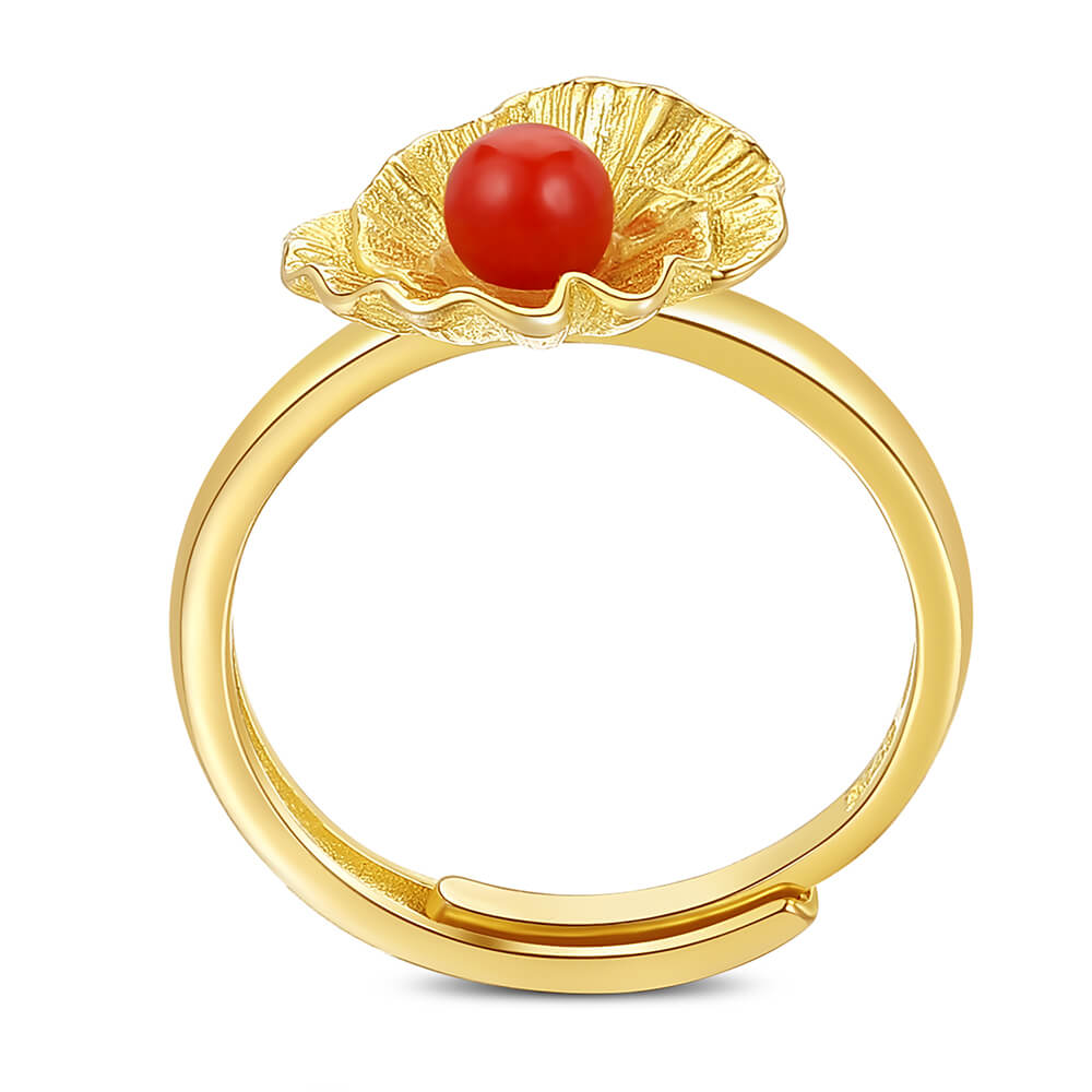 Classic Red Bead Ring 2