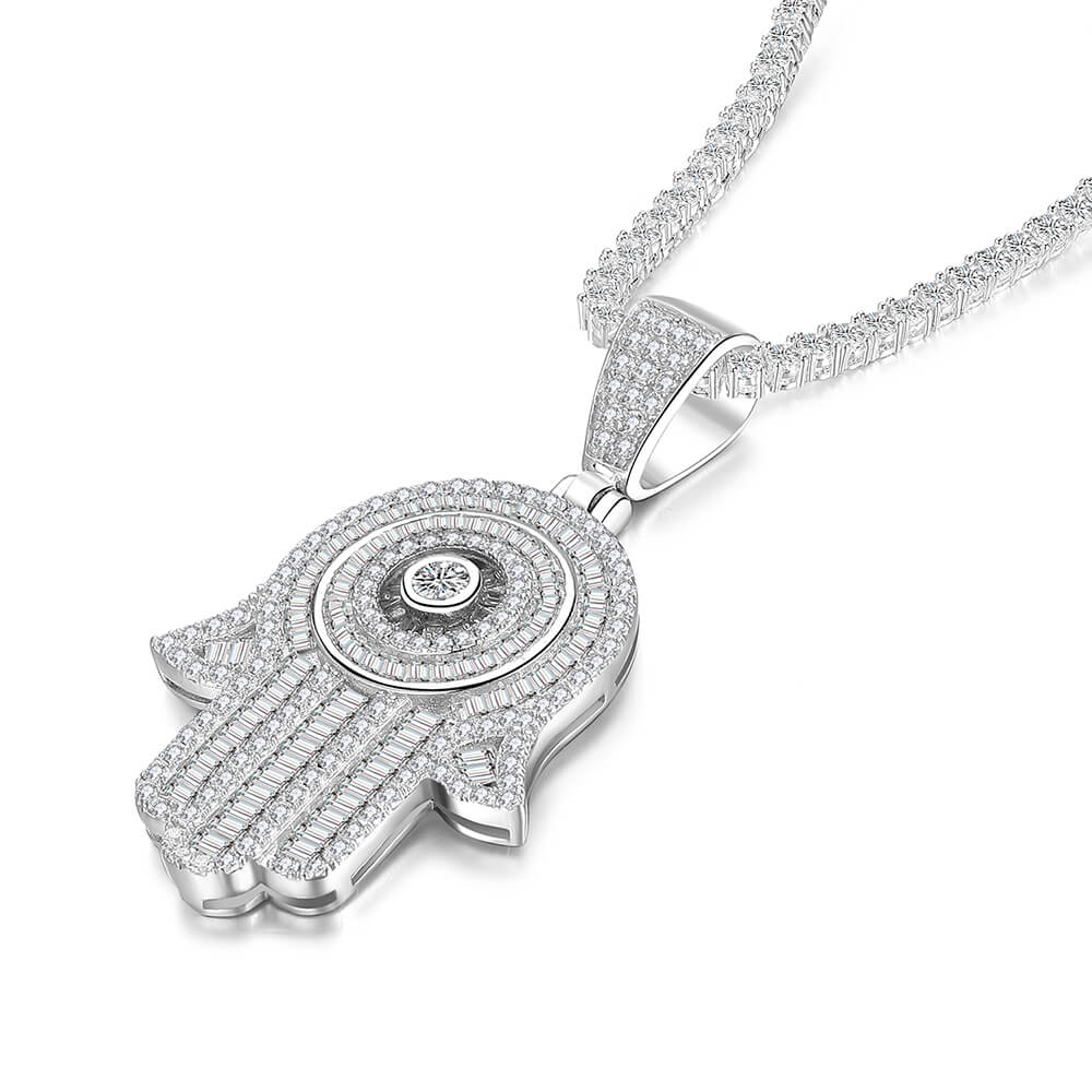 Devil Eye Hamsa Hand Charm Pendant Necklaces 1