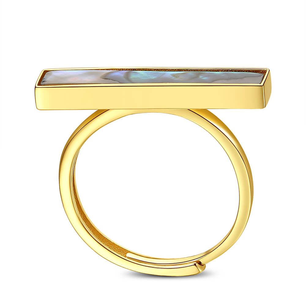 Geometric Abalone Ring 3