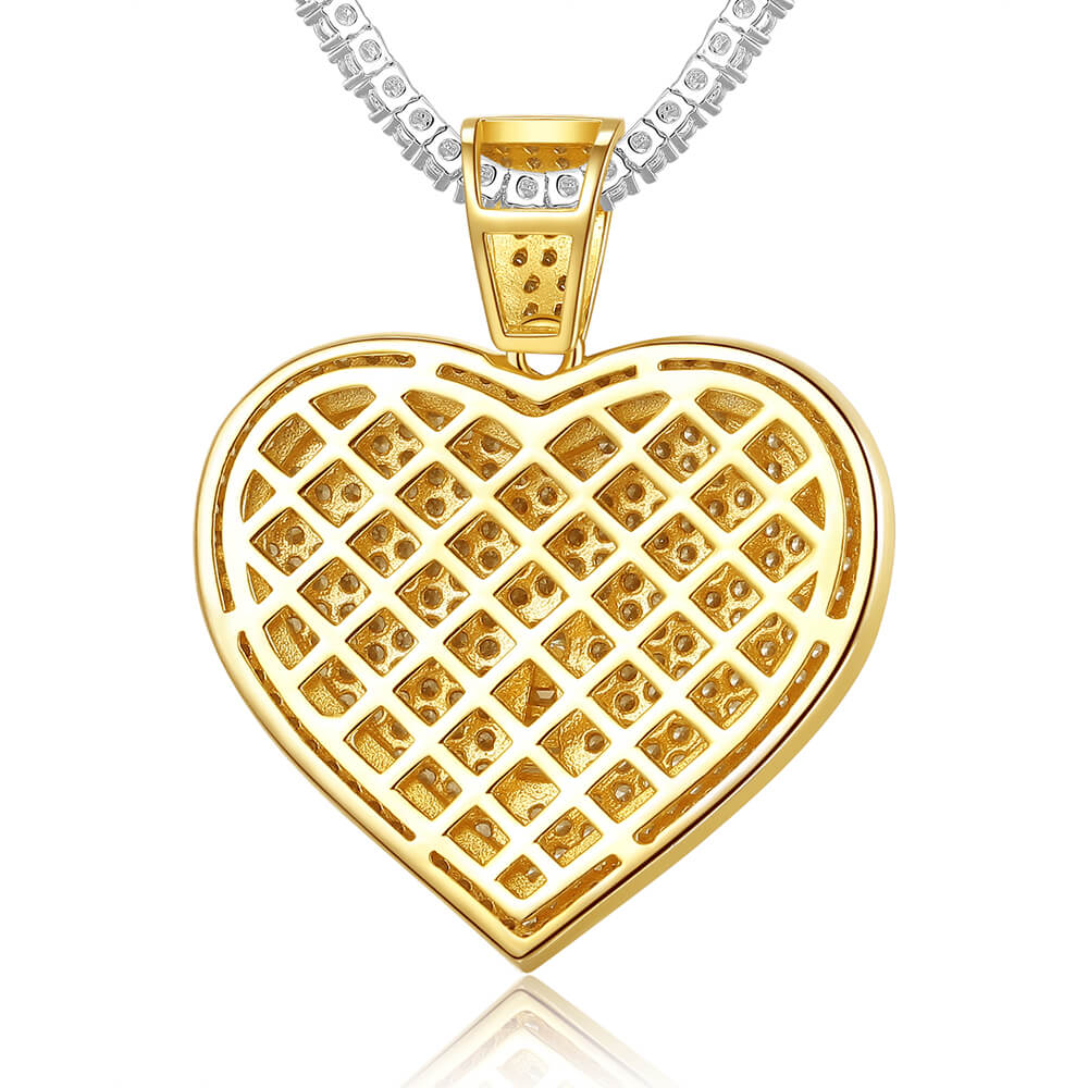 Ladies Diamond Key to Heart Pendant 2