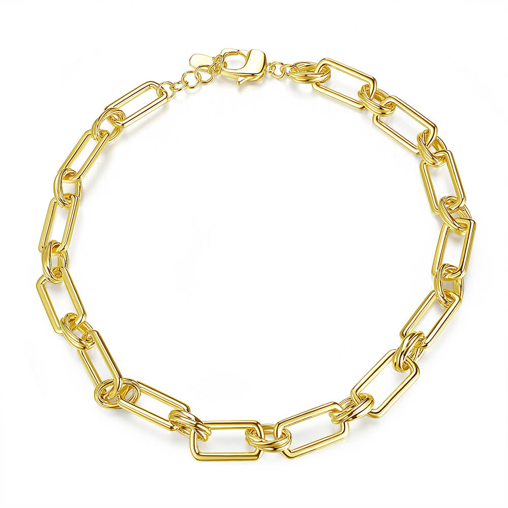 Link Chain Necklace In 18K Yellow Gold 1