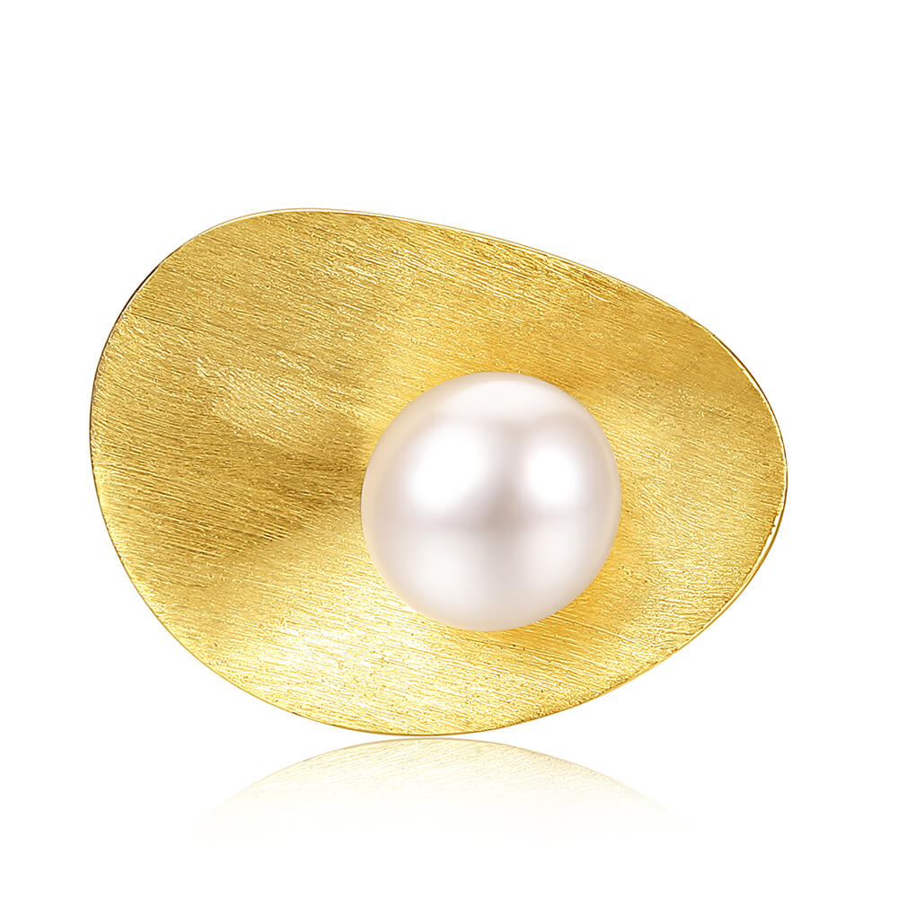 Pearl On Shell Ring 3