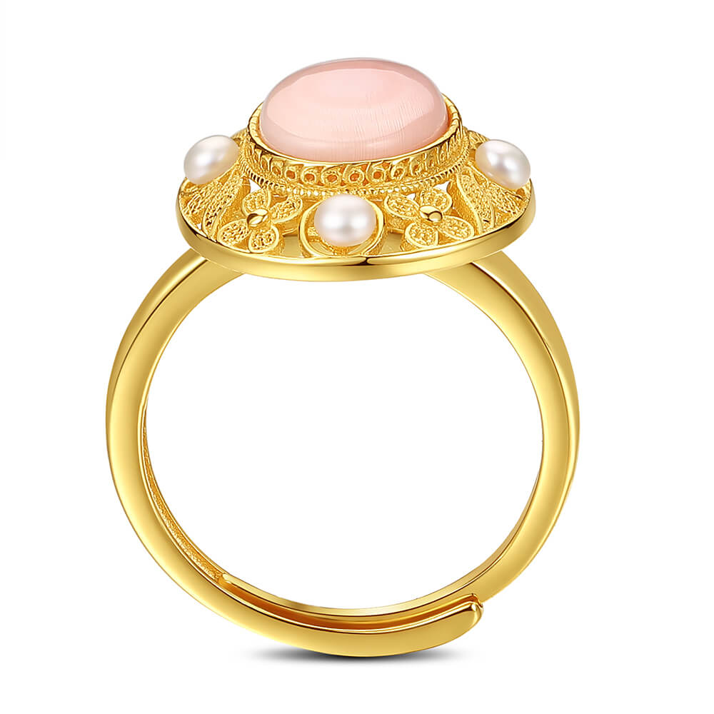 Retro Pearl Ring 2