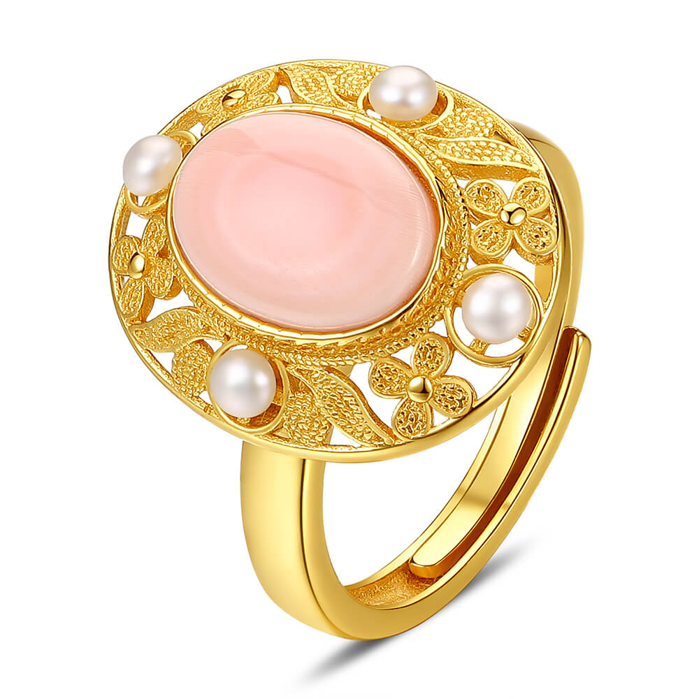 Retro Pearl Ring 3