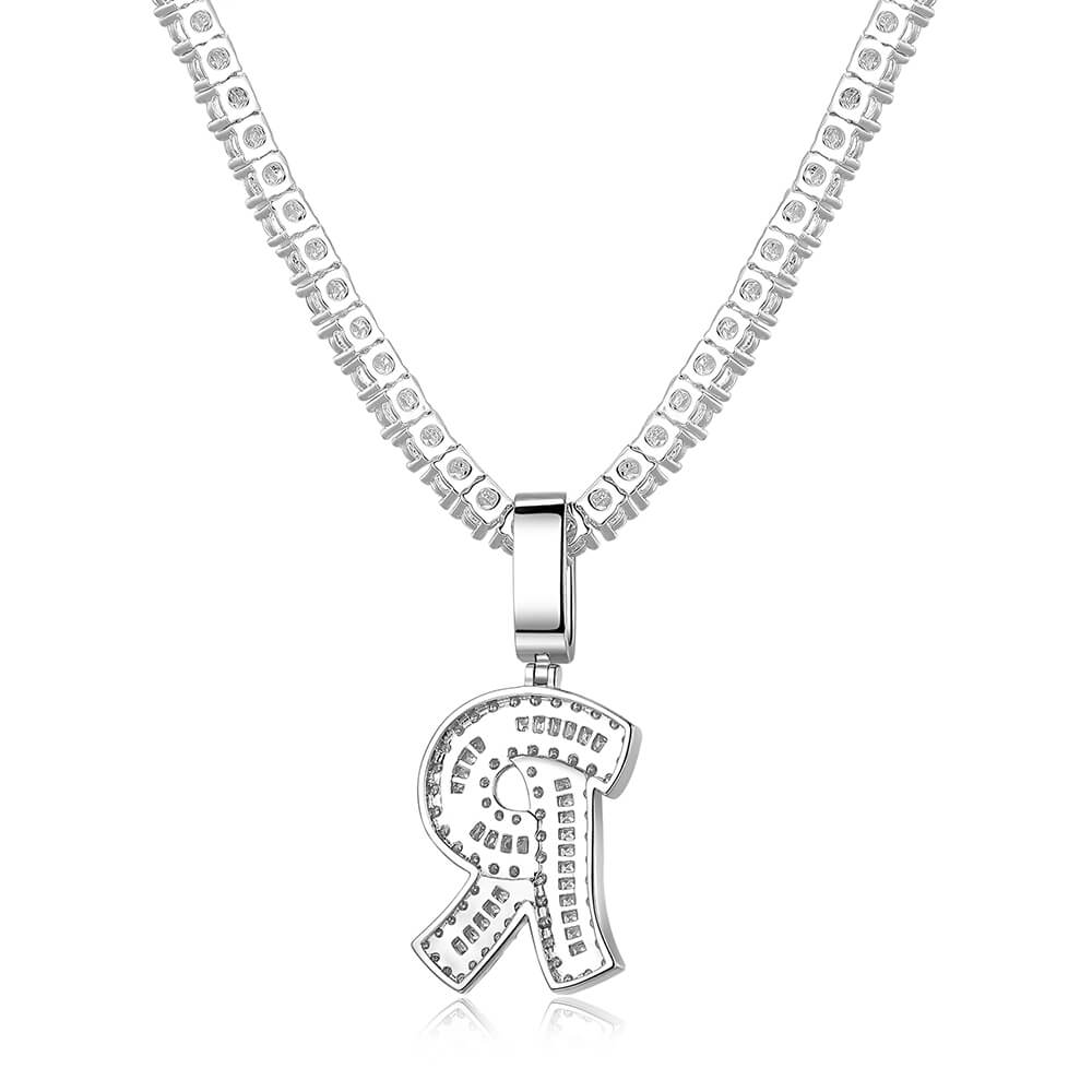 Single Baguette Letter Pendant 4