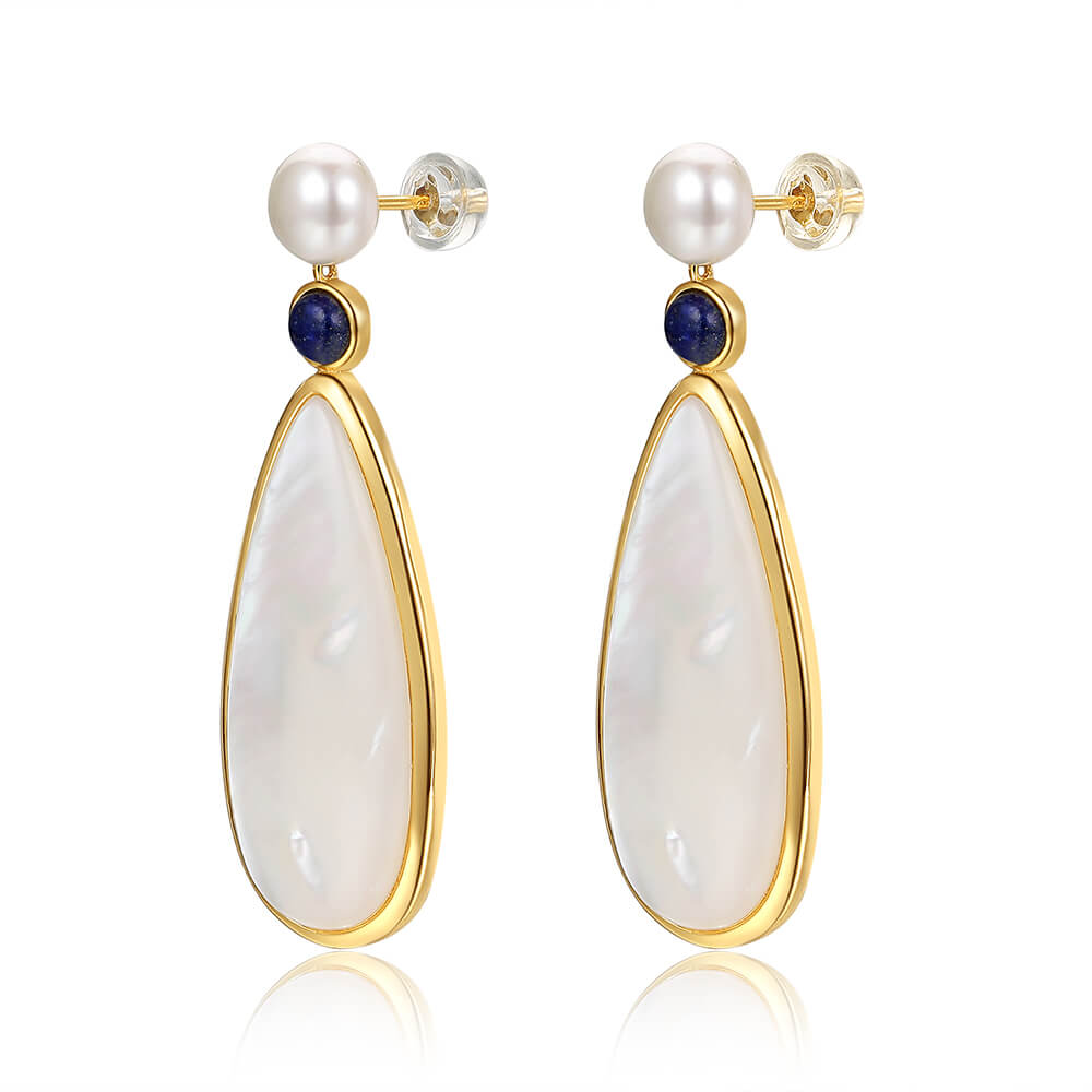 Waterdrop White Fritillary Earrings 3