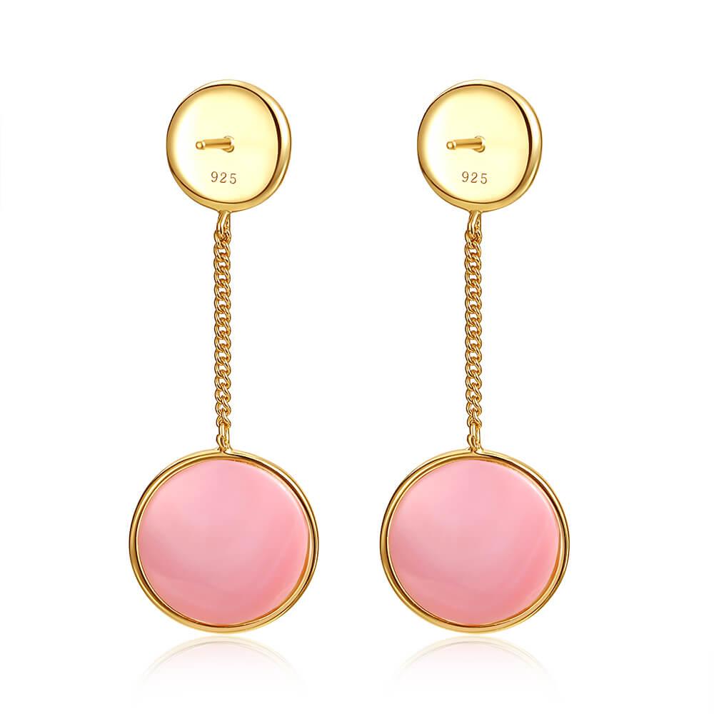 White Fritillary Queen Conch Earrings 2